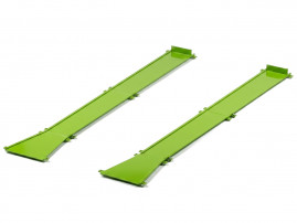 Guide rails under roll-off containers - 0